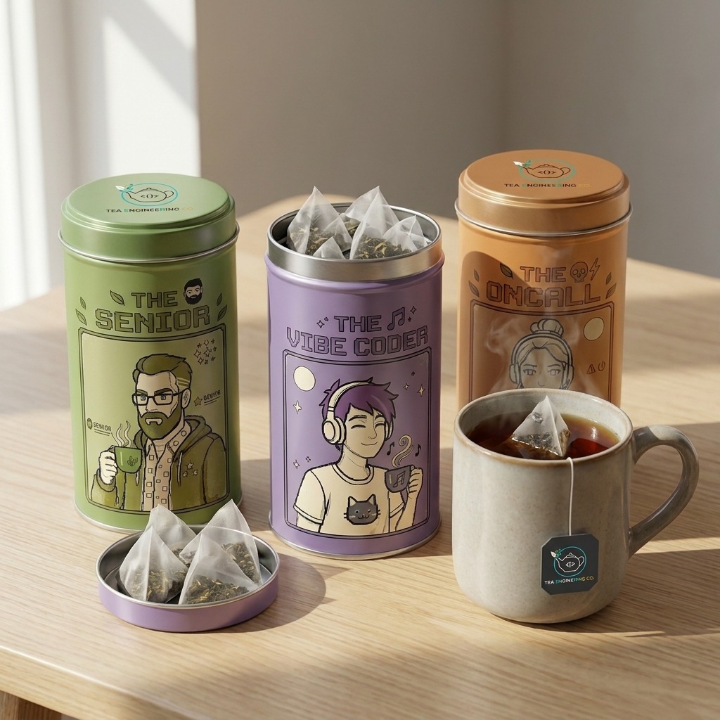 Tea Engineering Co. Product Tins